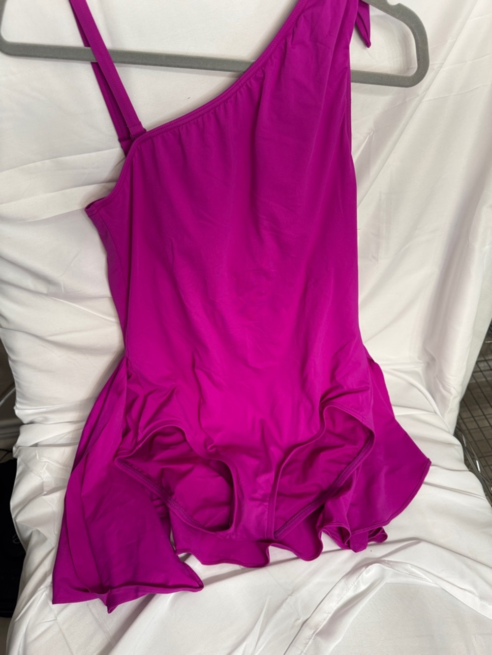 Coco Reef One-Shoulder Magenta Swimdress - Picture 6 of 7